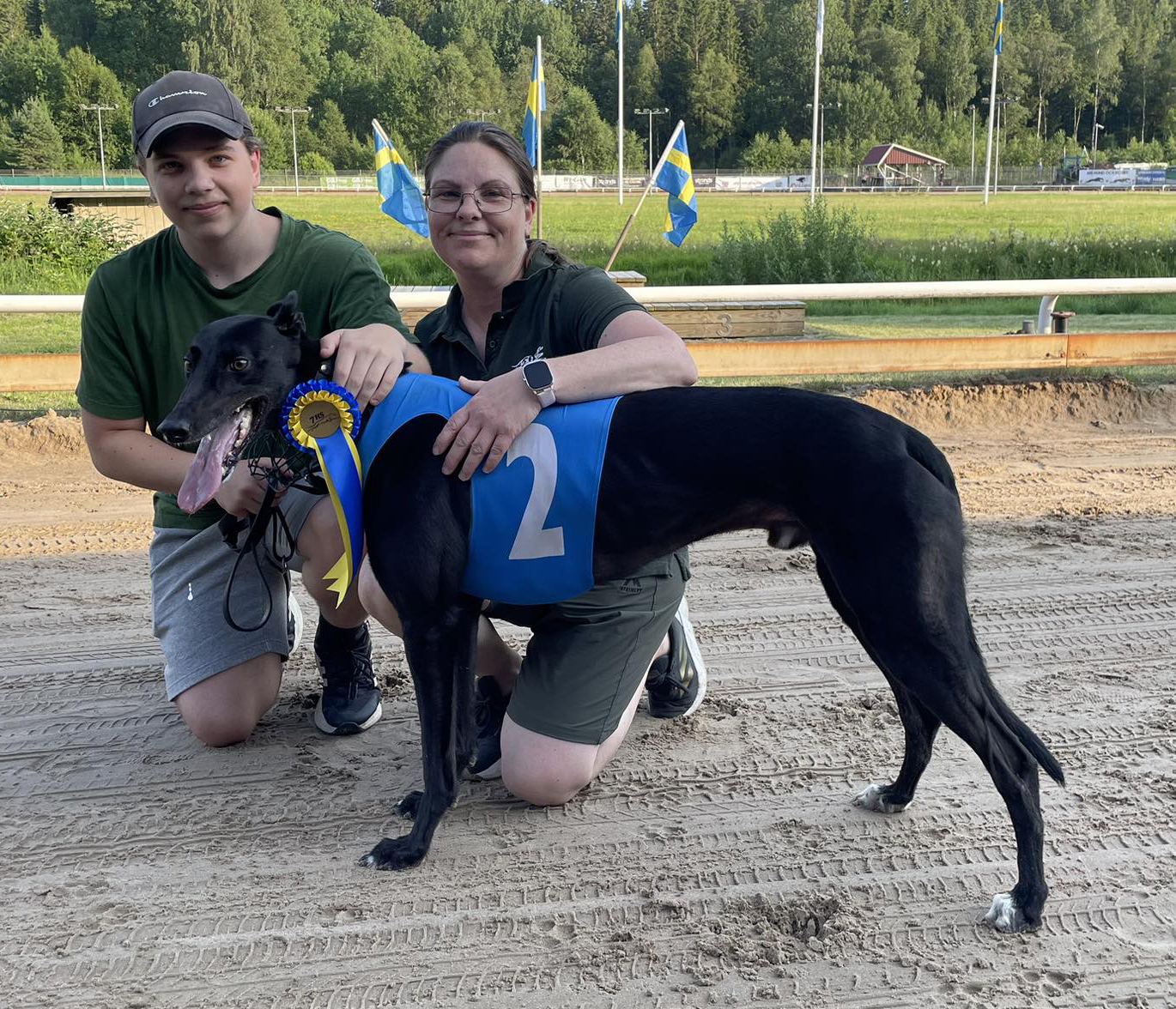 Vinnare lopp 6 SM Greyhound Sprint Kvartsfinal: Mosalah Vinnare lopp 6 SM Greyhound Sprint Kvartsfinal: Mosalah